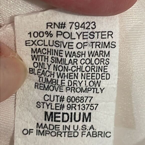 Vtg Romantic Moods Victorian Nightie, Lingerie, pale pink, ivory, Medium - Picture 6 of 7